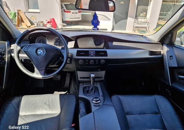 BMW Seria 5 cena 18900 przebieg: 214658, rok produkcji 2007 z Zawiercie małe 191